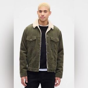 Gap Sherpa-Lined Icon Corduroy Barn Chore Jacket Coat Gorpcore Outdoors NWT L